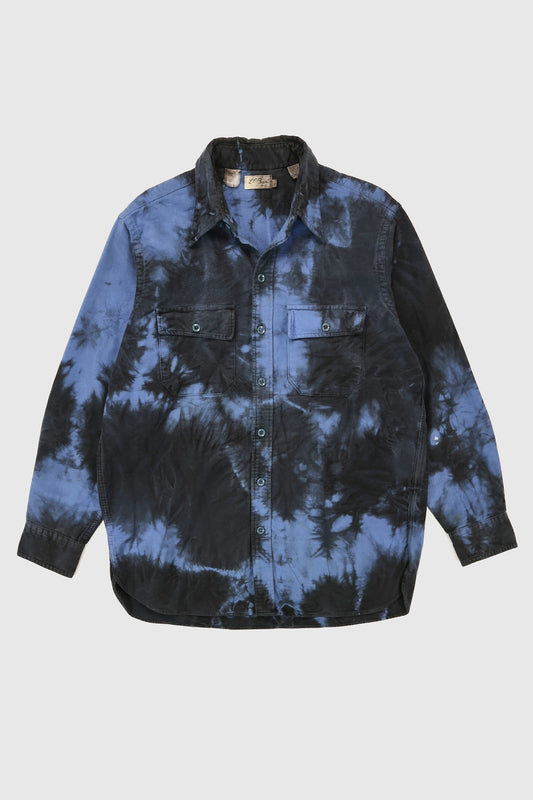 Vintage L.L. Bean Dyed Flannel Button-Down Shirt Image 0