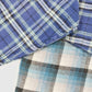 Vintage Spliced Flannel Button-Down Shirt Image 4