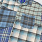 Vintage Spliced Flannel Button-Down Shirt Image 2