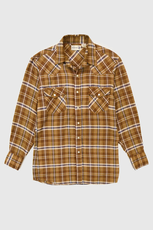 Vintage Lightweight Western Snap Button-Down Shirt Image 0