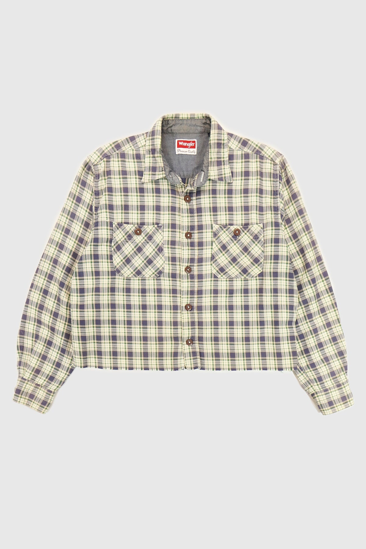 Vintage Y2k Wrangler Cropped Button-Down Shirt Image 0
