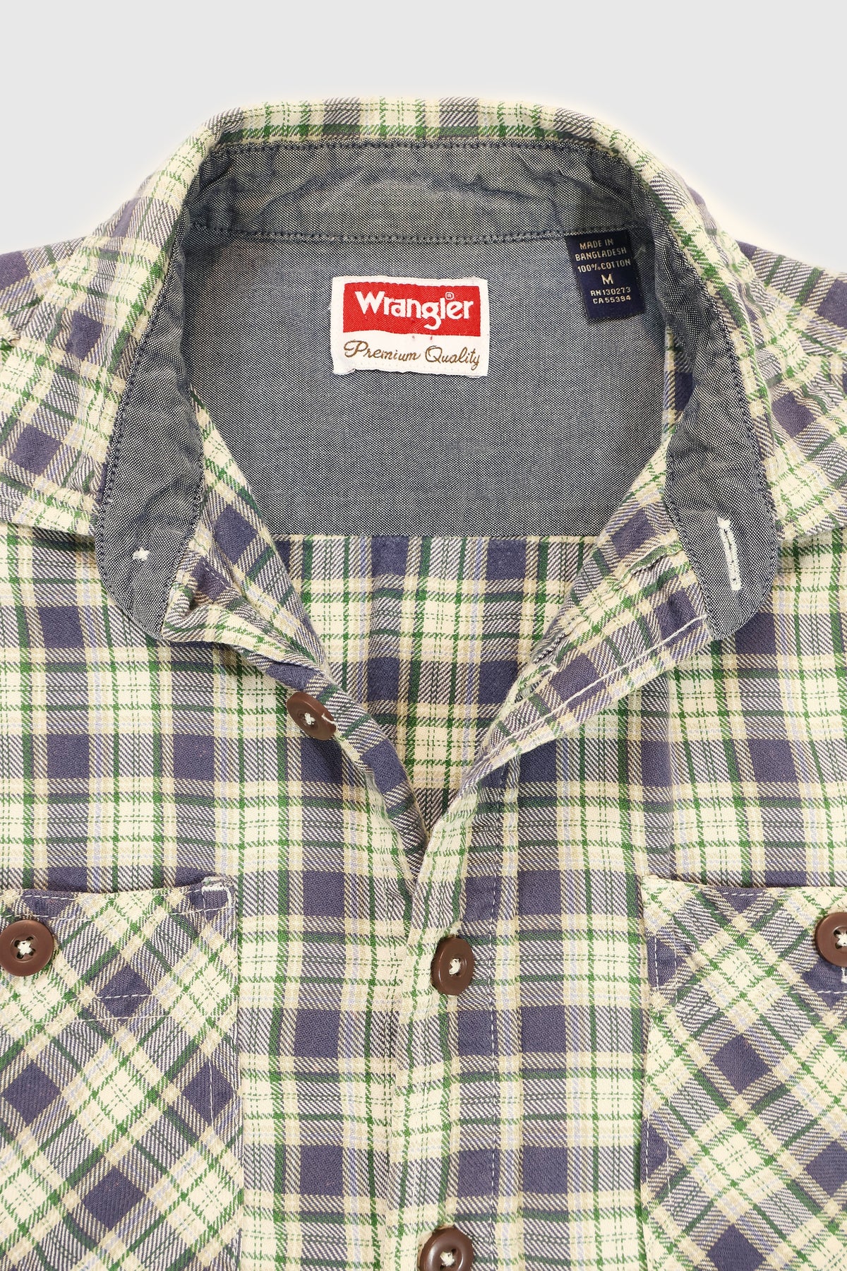 Vintage Y2k Wrangler Cropped Button-Down Shirt Image 2