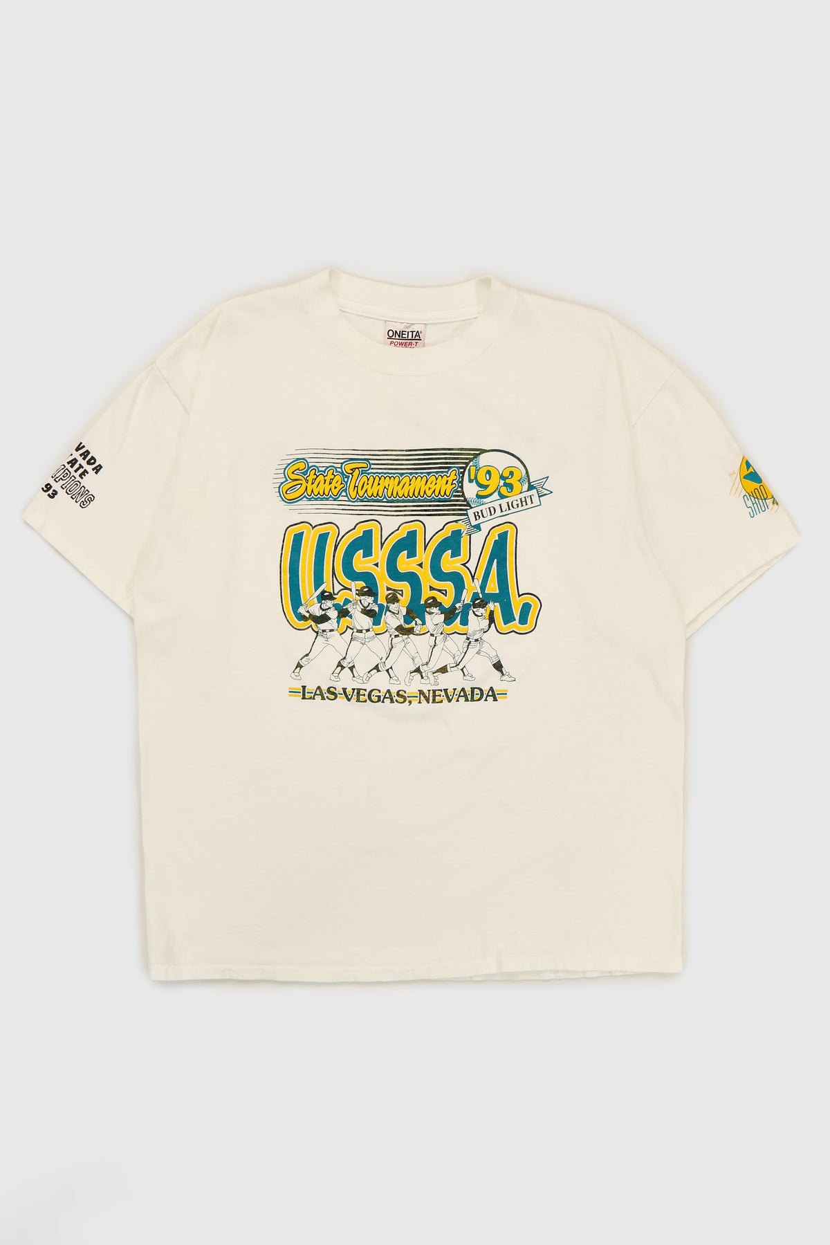 Vintage 1993 Nevada Baseball State Tournament Tee Image 0