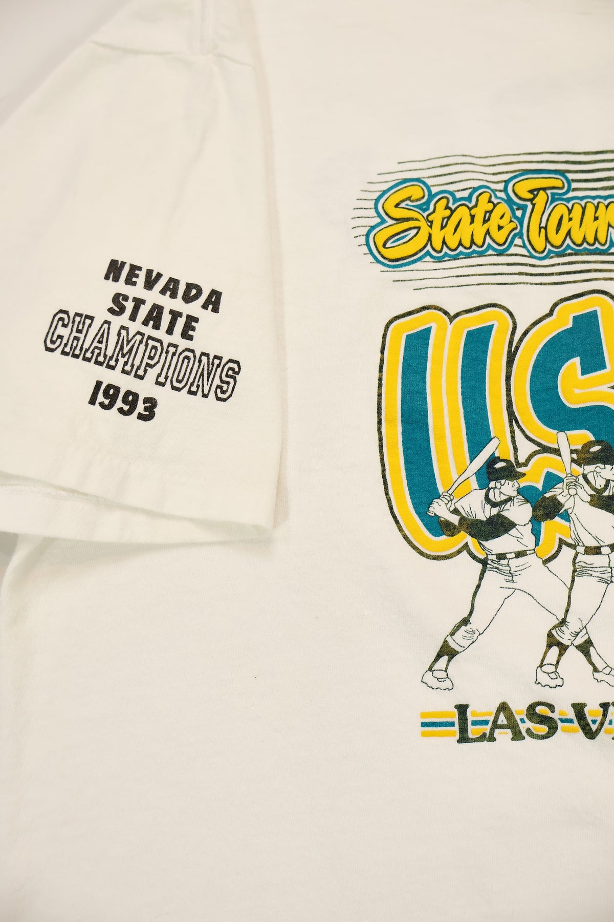 Vintage 1993 Nevada Baseball State Tournament Tee Image 4