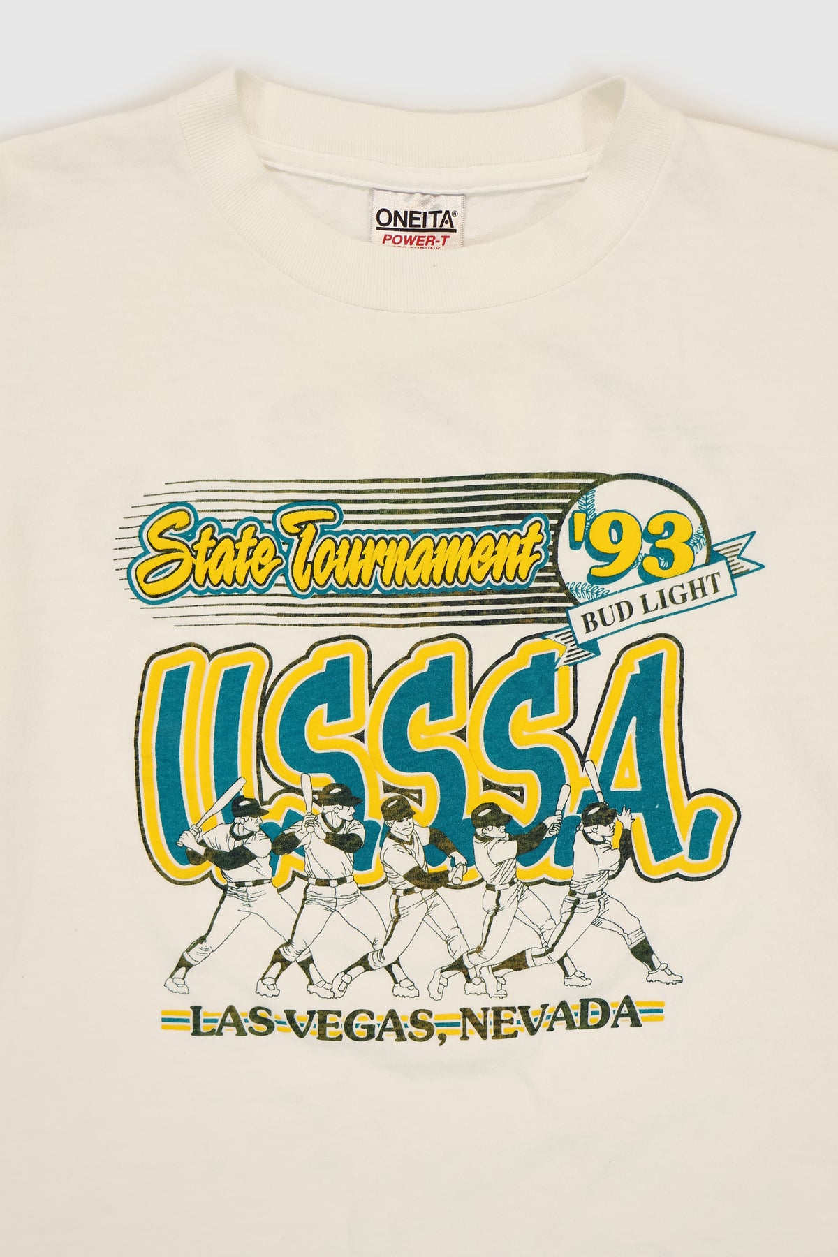 Vintage 1993 Nevada Baseball State Tournament Tee Image 7