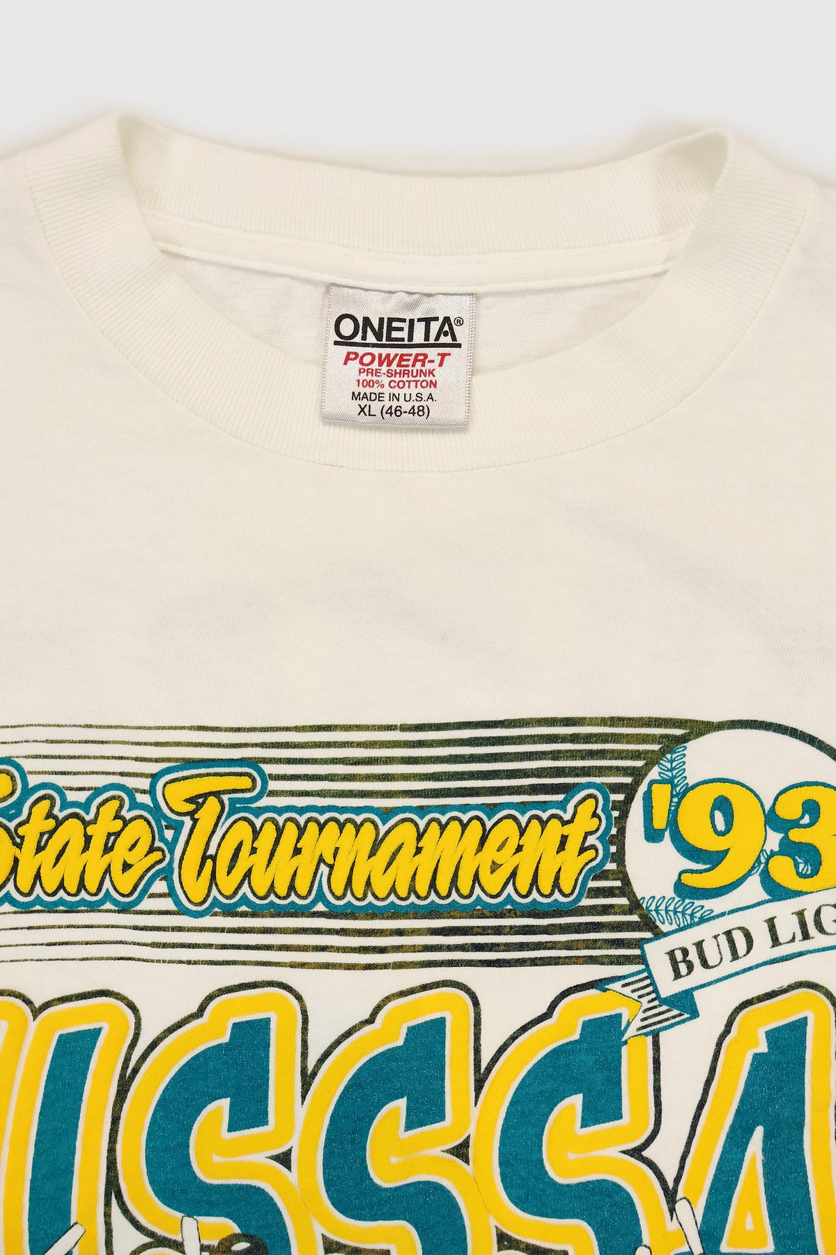 Vintage 1993 Nevada Baseball State Tournament Tee Image 3