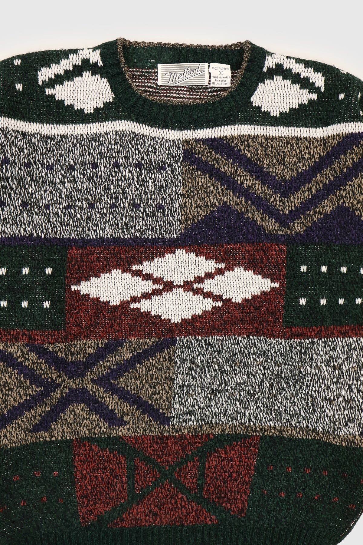 Vintage Geo Pattern Sweater Image 4