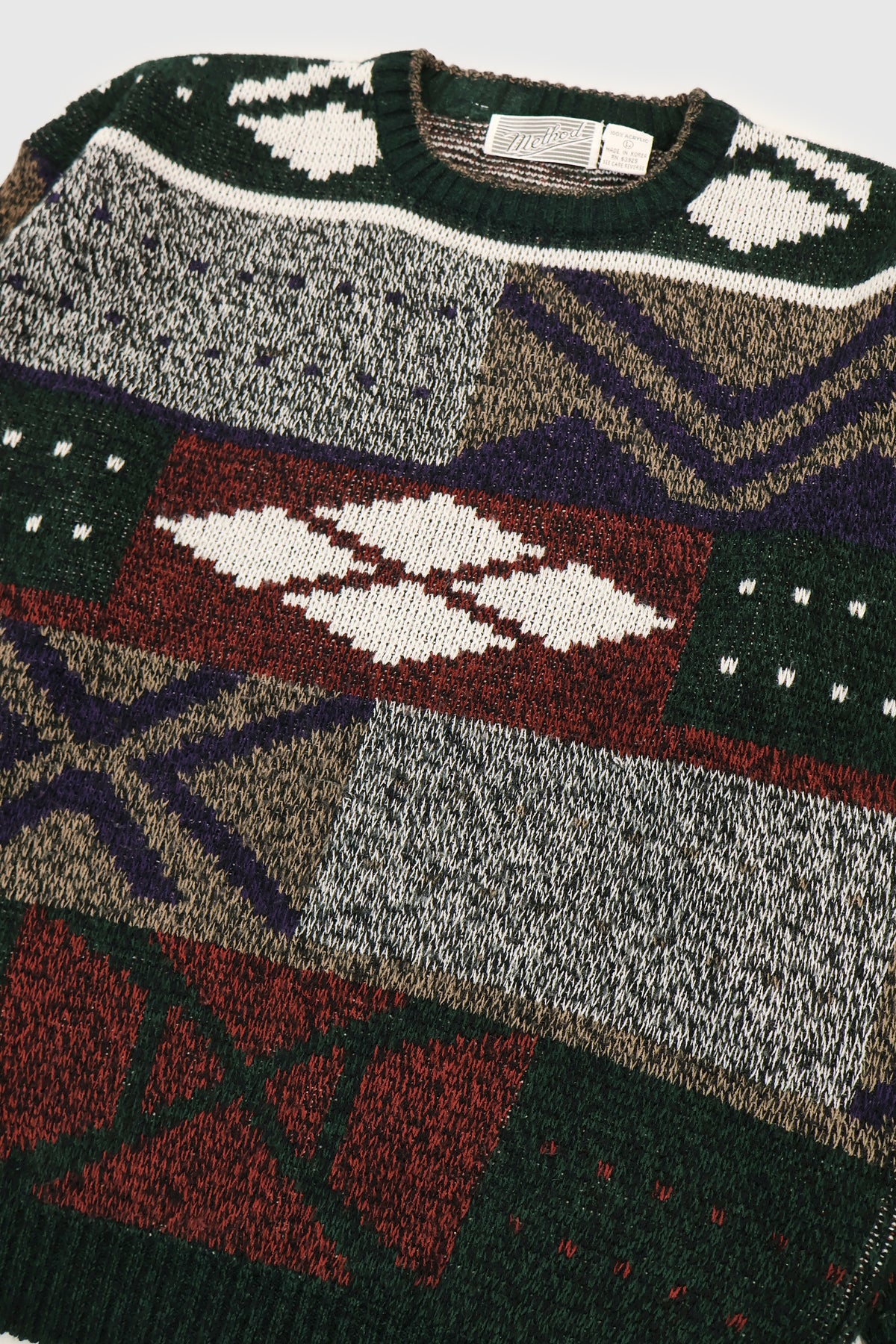 Vintage Geo Pattern Sweater Image 2