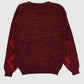 Vintage Red Geo Pattern Sweater Image 1