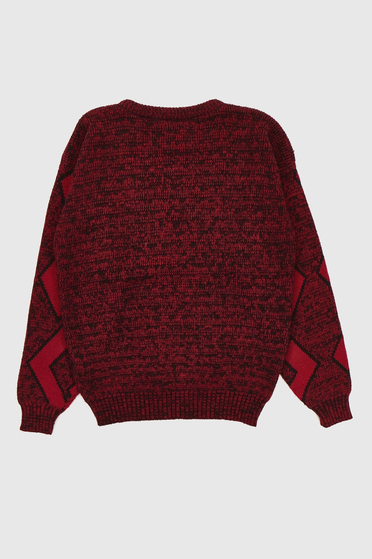 Vintage Red Geo Pattern Sweater Image 1