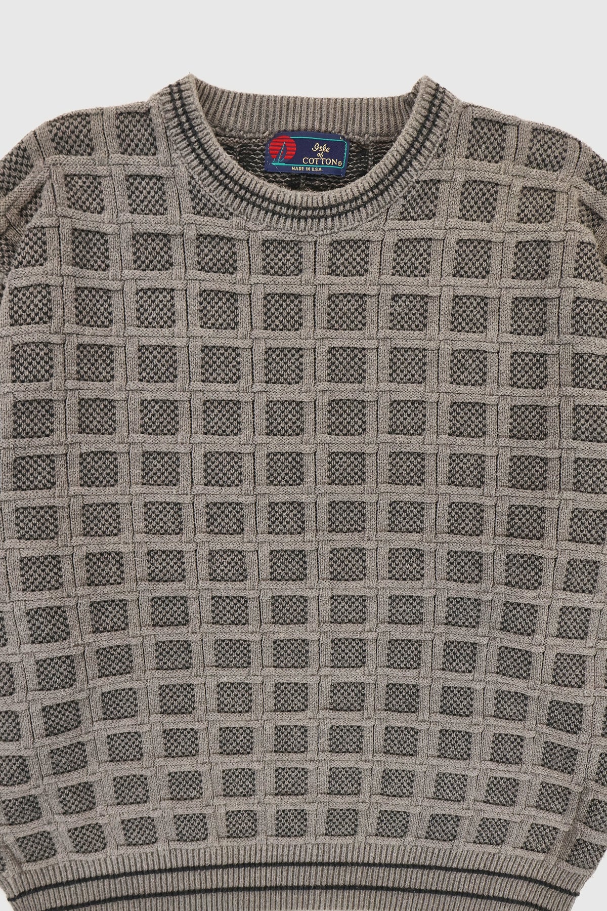 Vintage Block Pattern Sweater Image 5