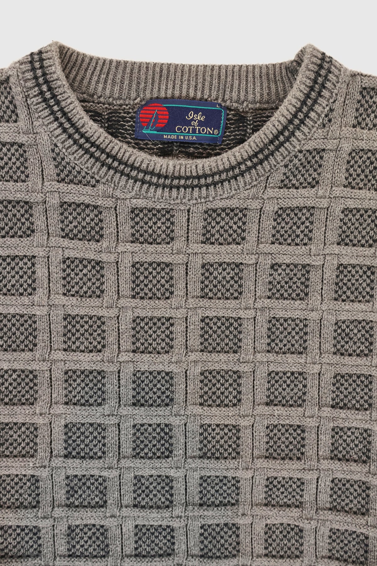 Vintage Block Pattern Sweater Image 2