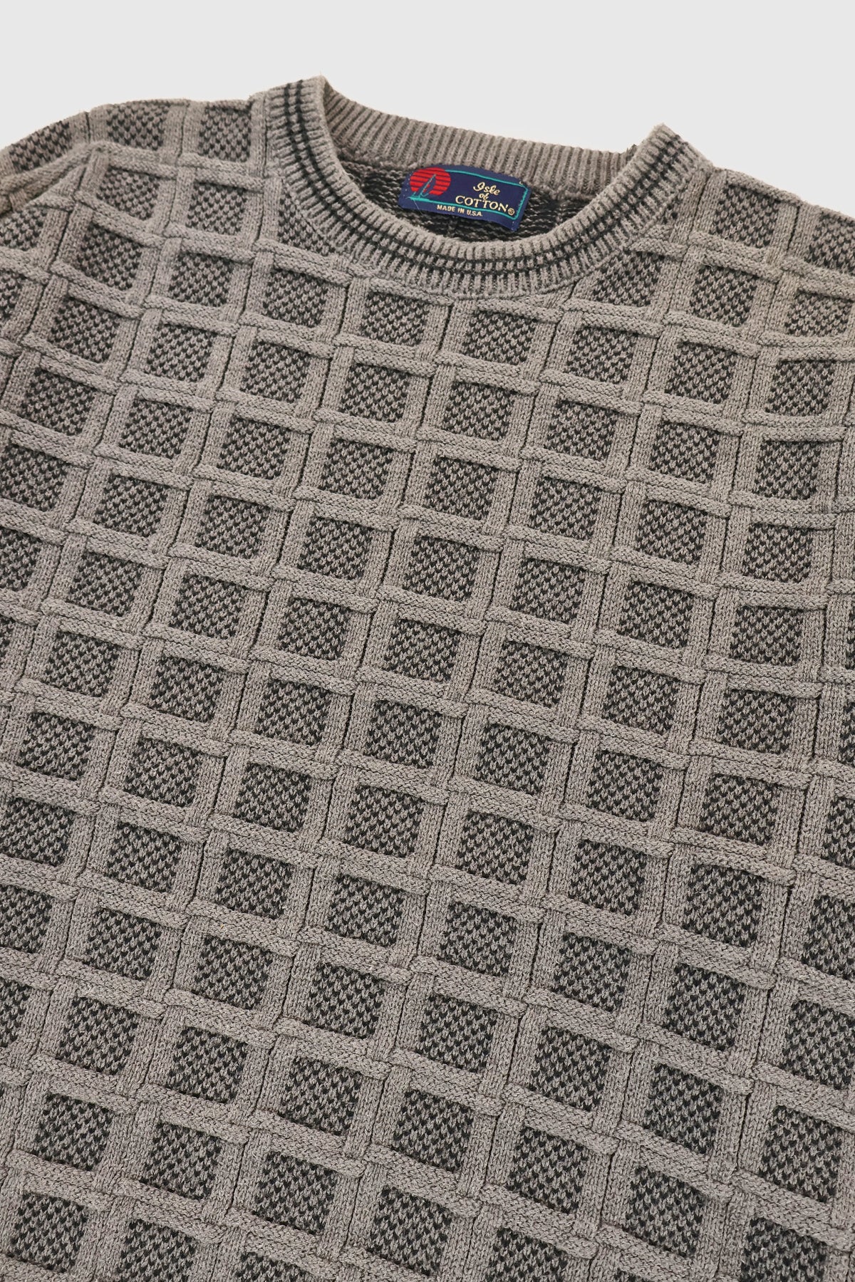 Vintage Block Pattern Sweater Image 1