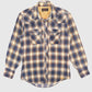 Vintage Frayed Snap Button-Down Shirt Image 0