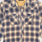 Vintage Frayed Snap Button-Down Shirt Image 1