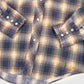 Vintage Frayed Snap Button-Down Shirt Image 3