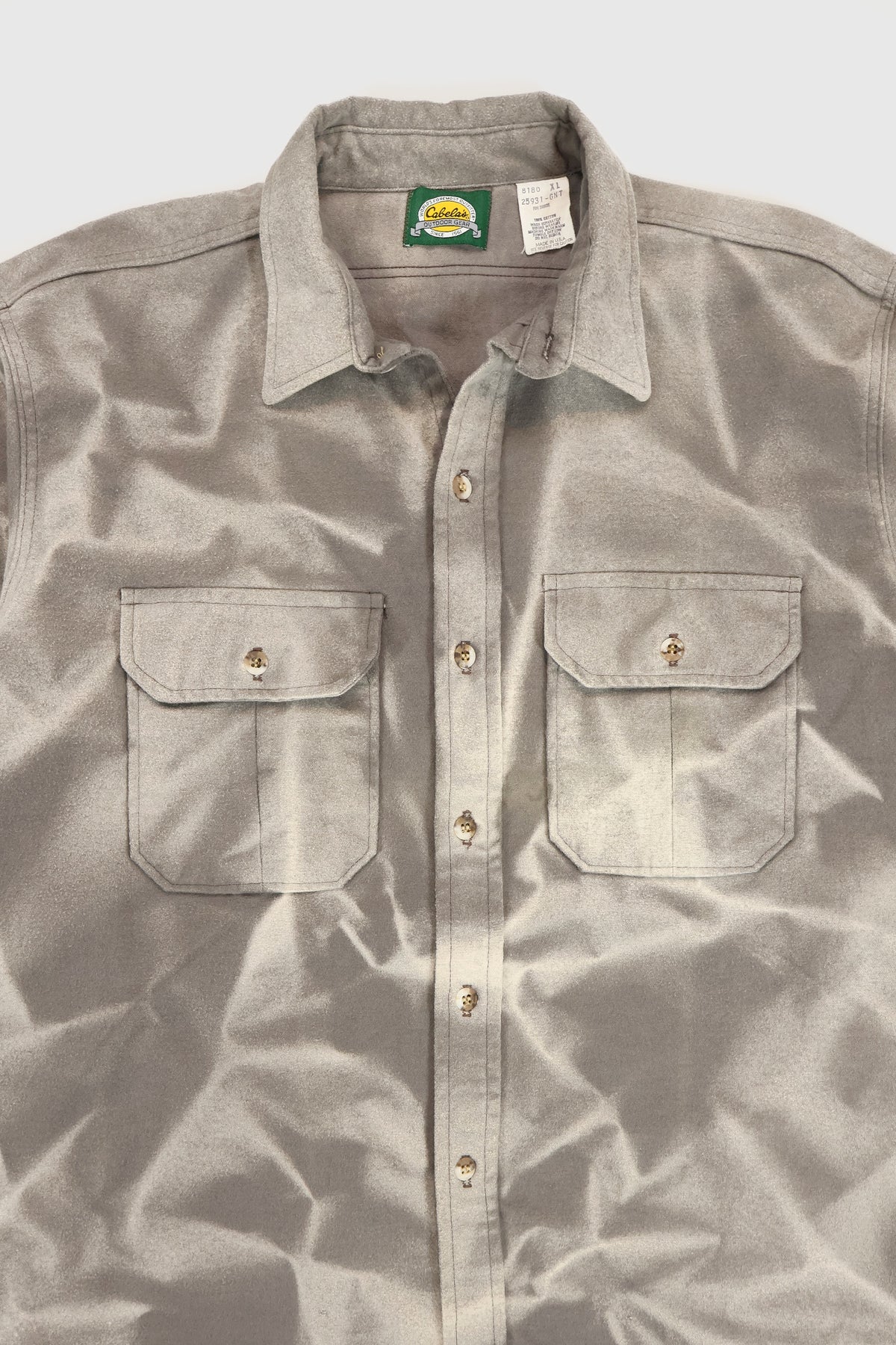 Vintage Cabela's Heavyweight Flannel Button-Down Shirt Image 3