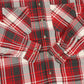 Vintage Distressed Red Plaid Button-Down Shirt Image 4