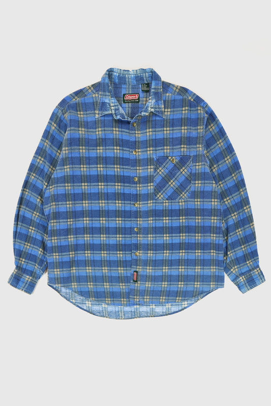 Vintage Coleman Plaid Flannel Button-Down Shirt Image 0
