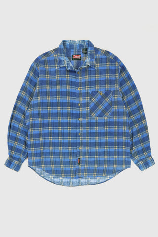 Vintage Coleman Plaid Flannel Button-Down Shirt