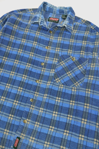 Vintage Coleman Plaid Flannel Button-Down Shirt