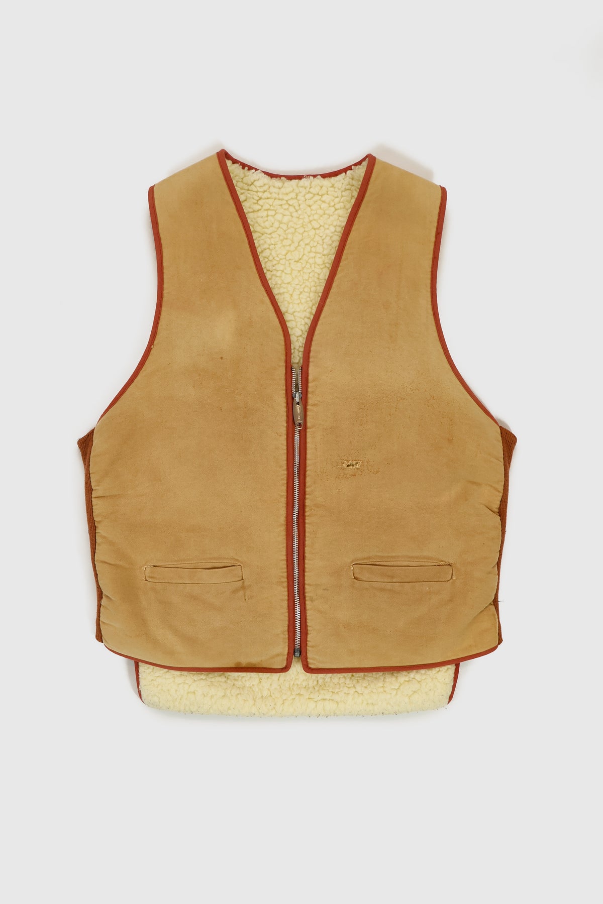 Vintage Sherpa Lined Vest Image 0