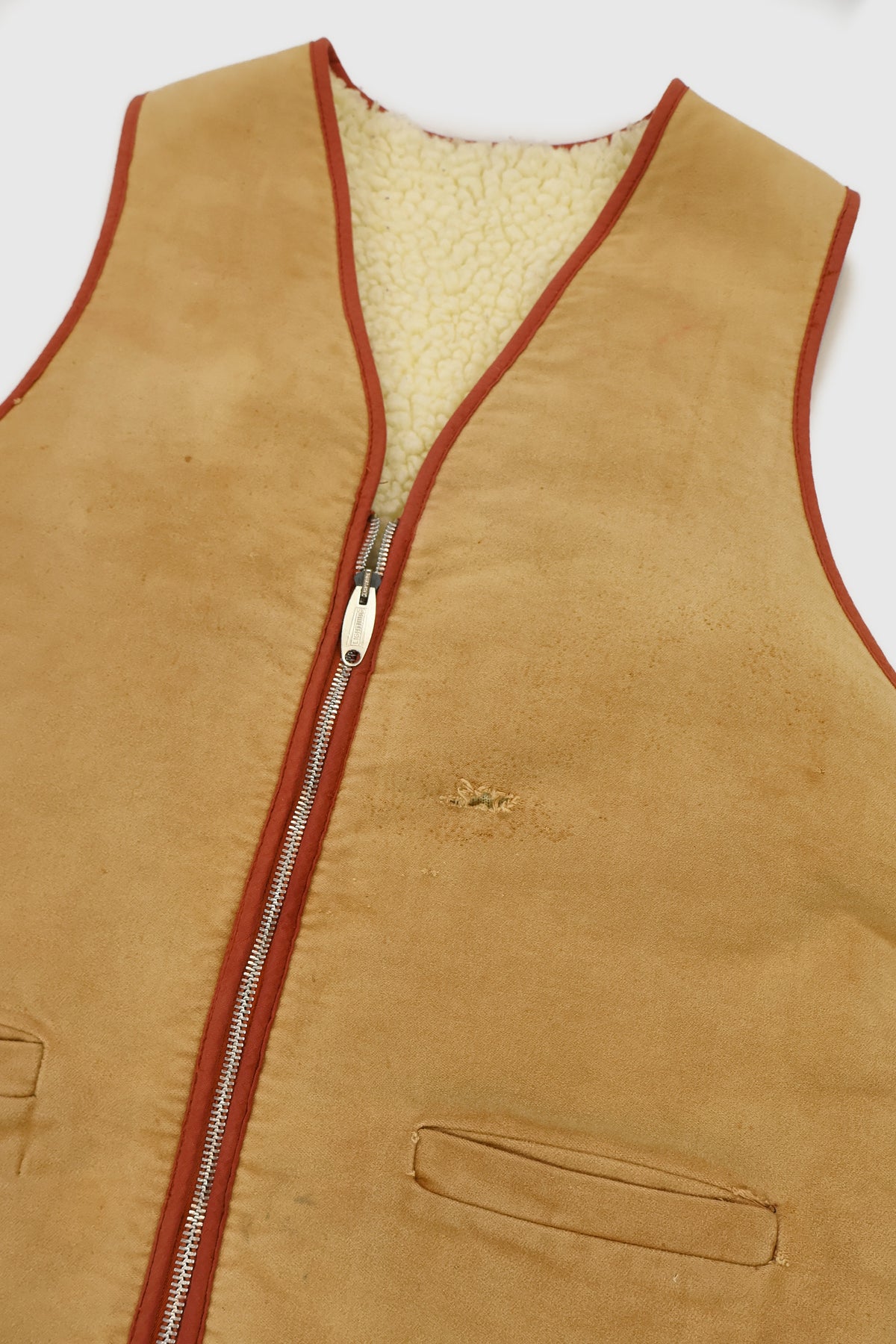 Vintage Sherpa Lined Vest Image 2