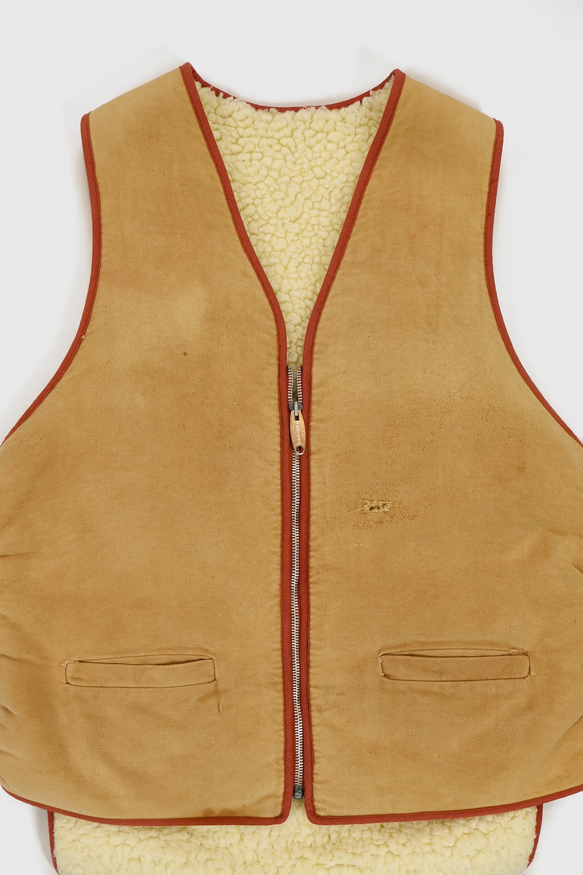 Vintage Sherpa Lined Vest Image 6