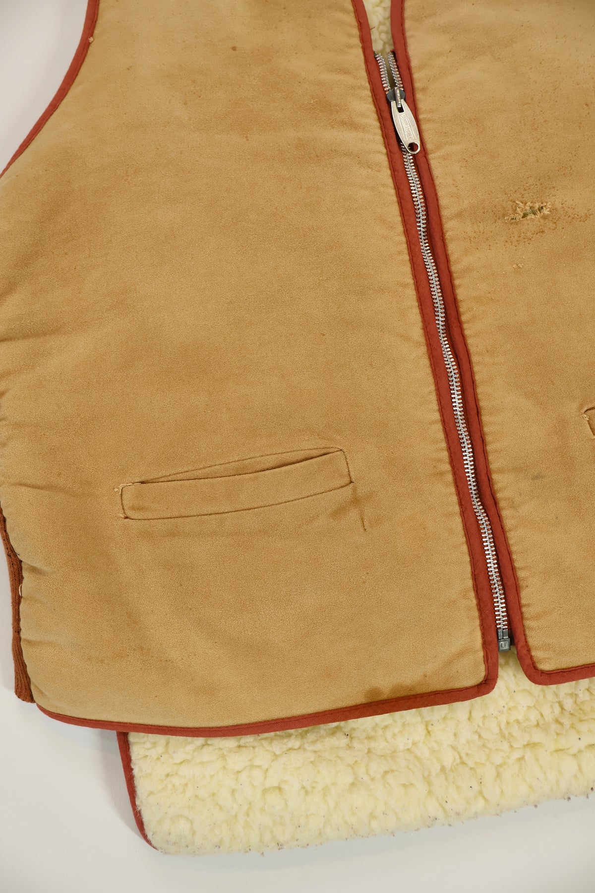 Vintage Sherpa Lined Vest Image 3