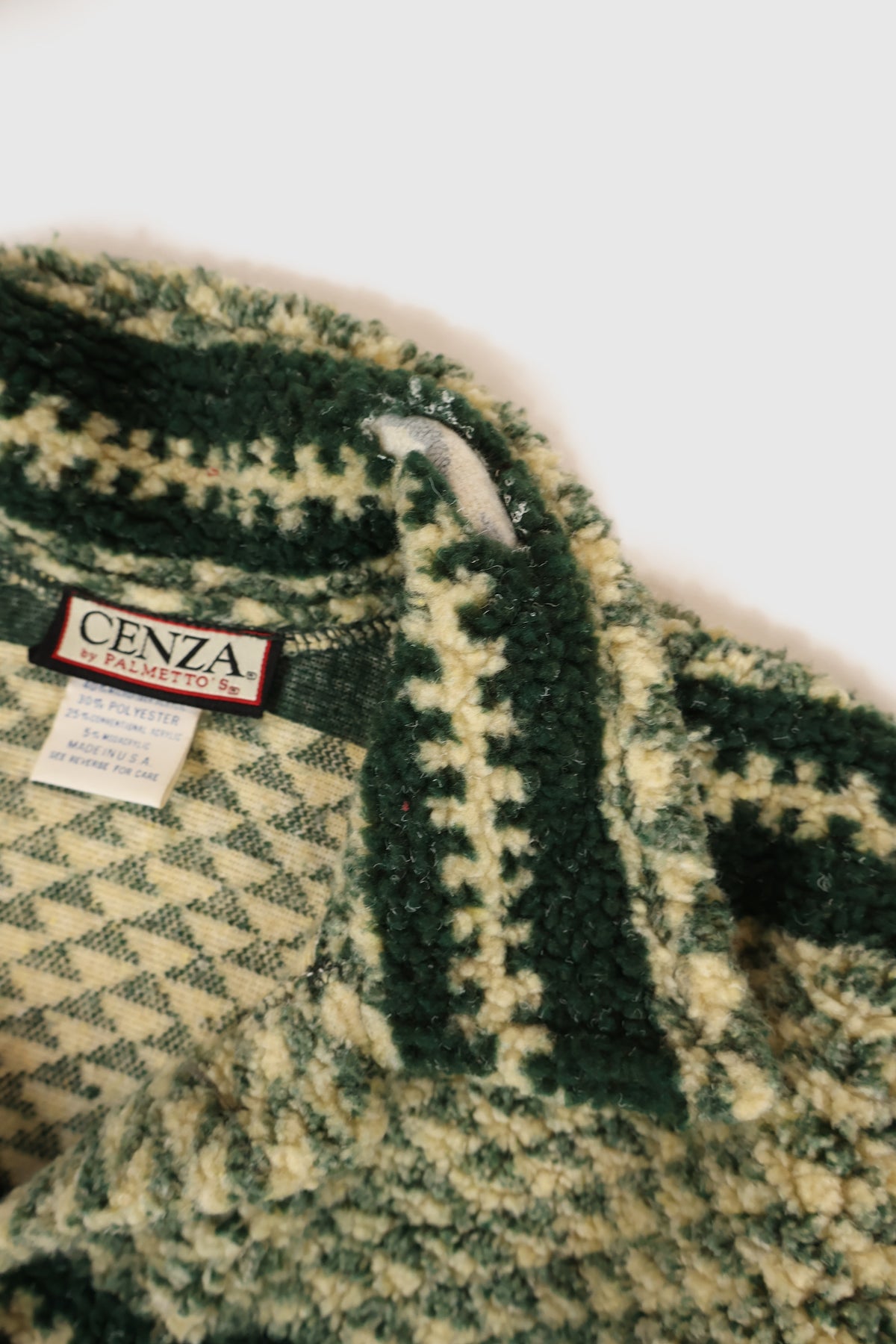 Vintage Long Line Fleece Jacket Image 4