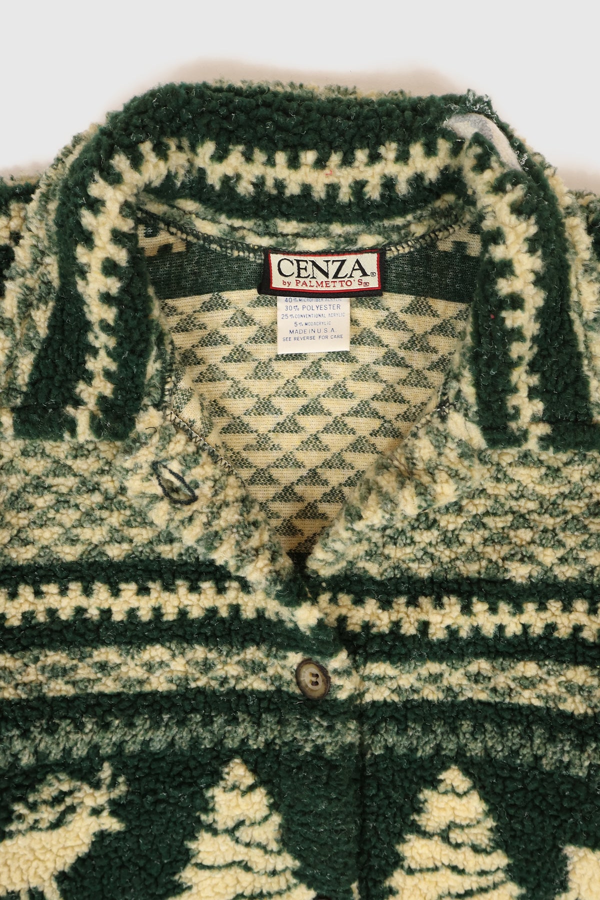 Vintage Long Line Fleece Jacket Image 3