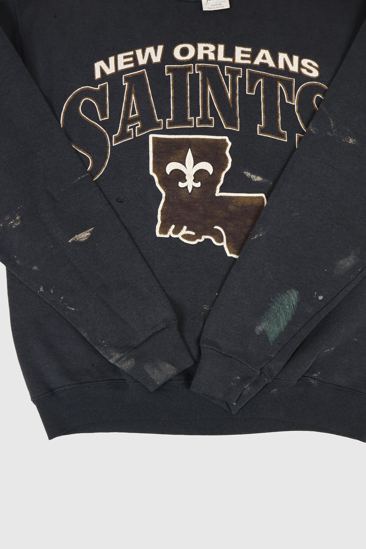 Vintage Distressed New Orleans Saints Crewneck Image 3