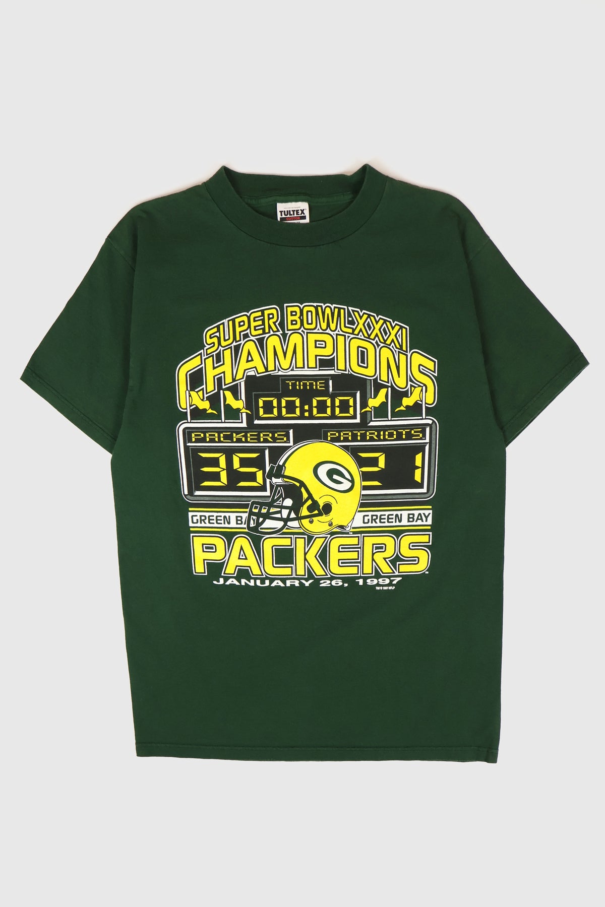 Vintage Green Bay Packers Super Bowl XXXI Champions Tee Image 0