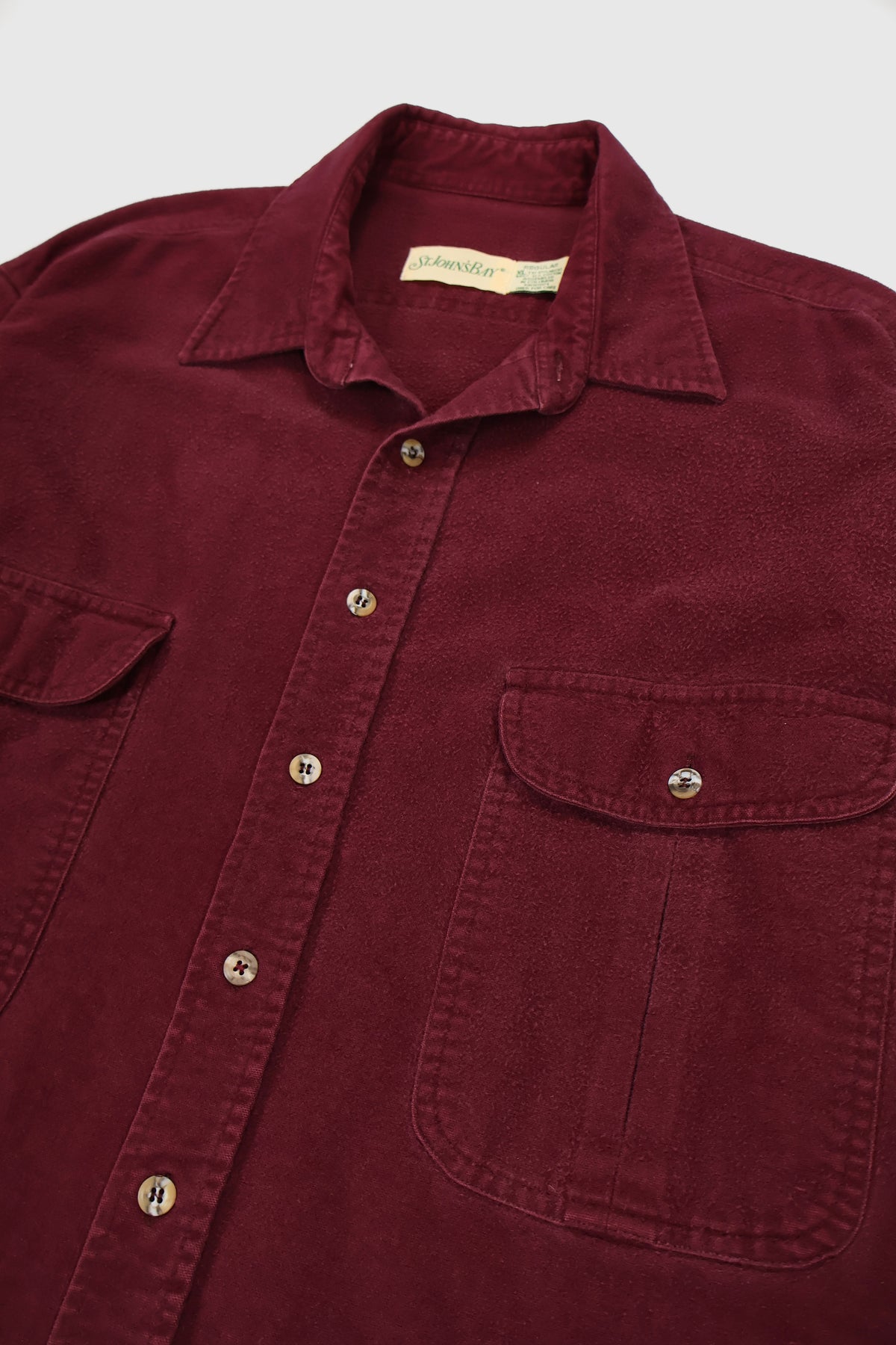 Vintage Heavyweight Flannel Button-Down Shirt Image 1