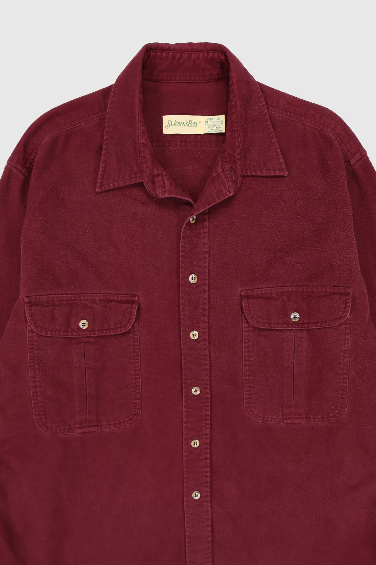 Vintage Heavyweight Flannel Button-Down Shirt Image 2