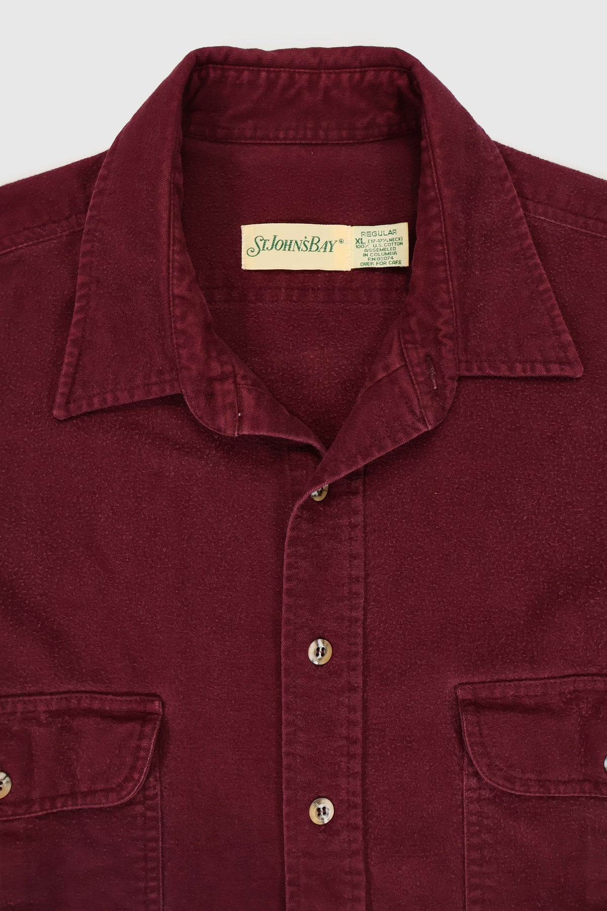 Vintage Heavyweight Flannel Button-Down Shirt Image 3