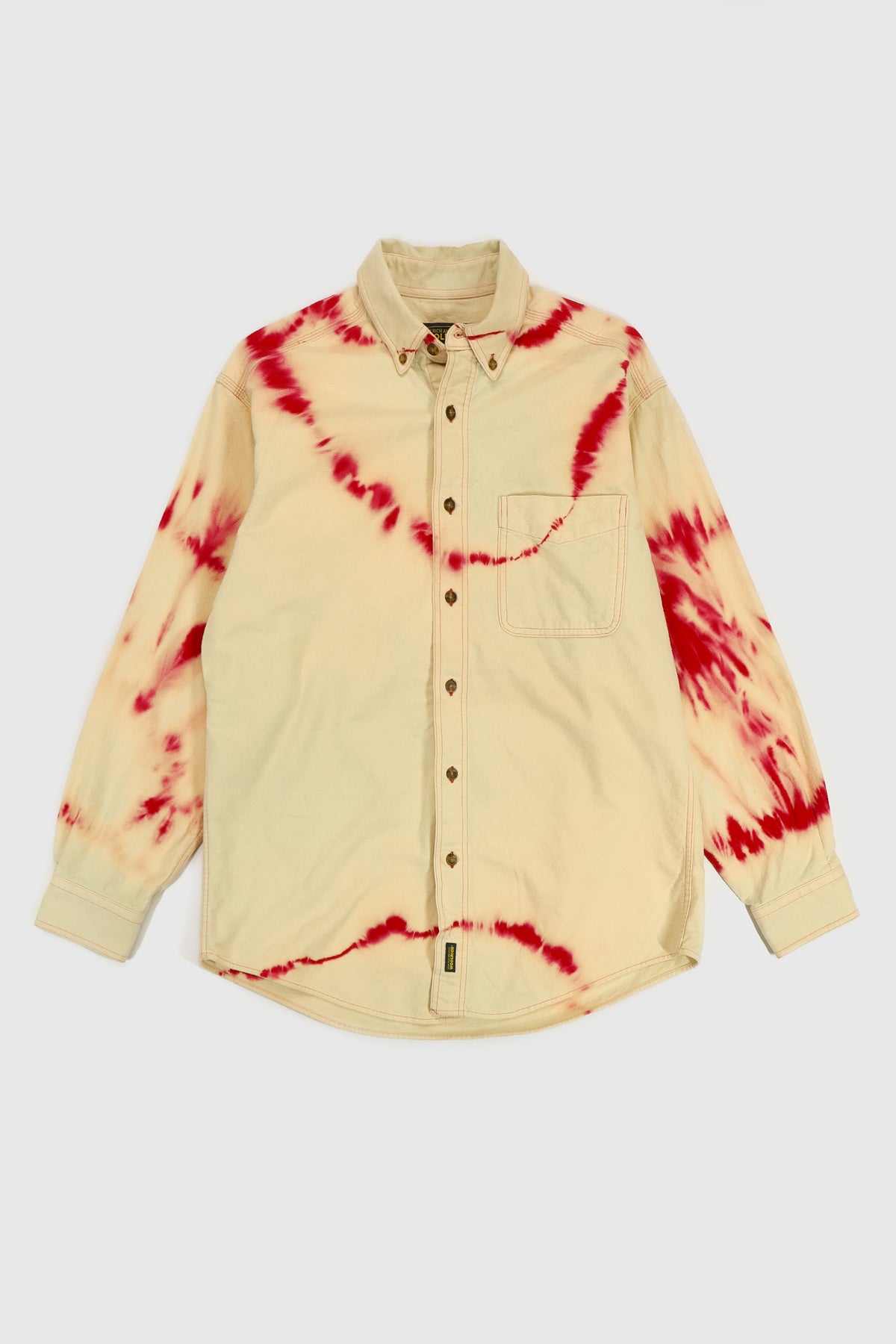 Vintage Woolrich Bleach Tech Flannel Button-Down Shirt Image 0