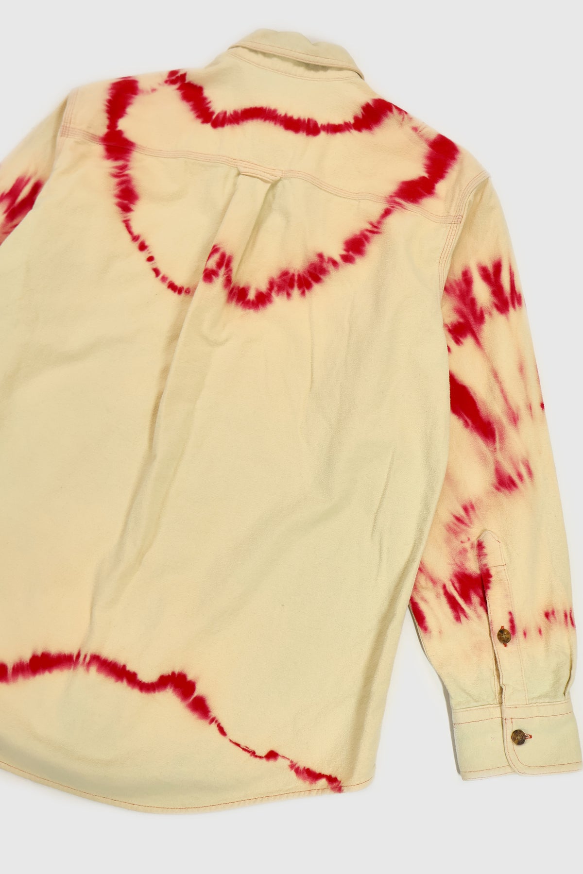 Vintage Woolrich Bleach Tech Flannel Button-Down Shirt Image 5