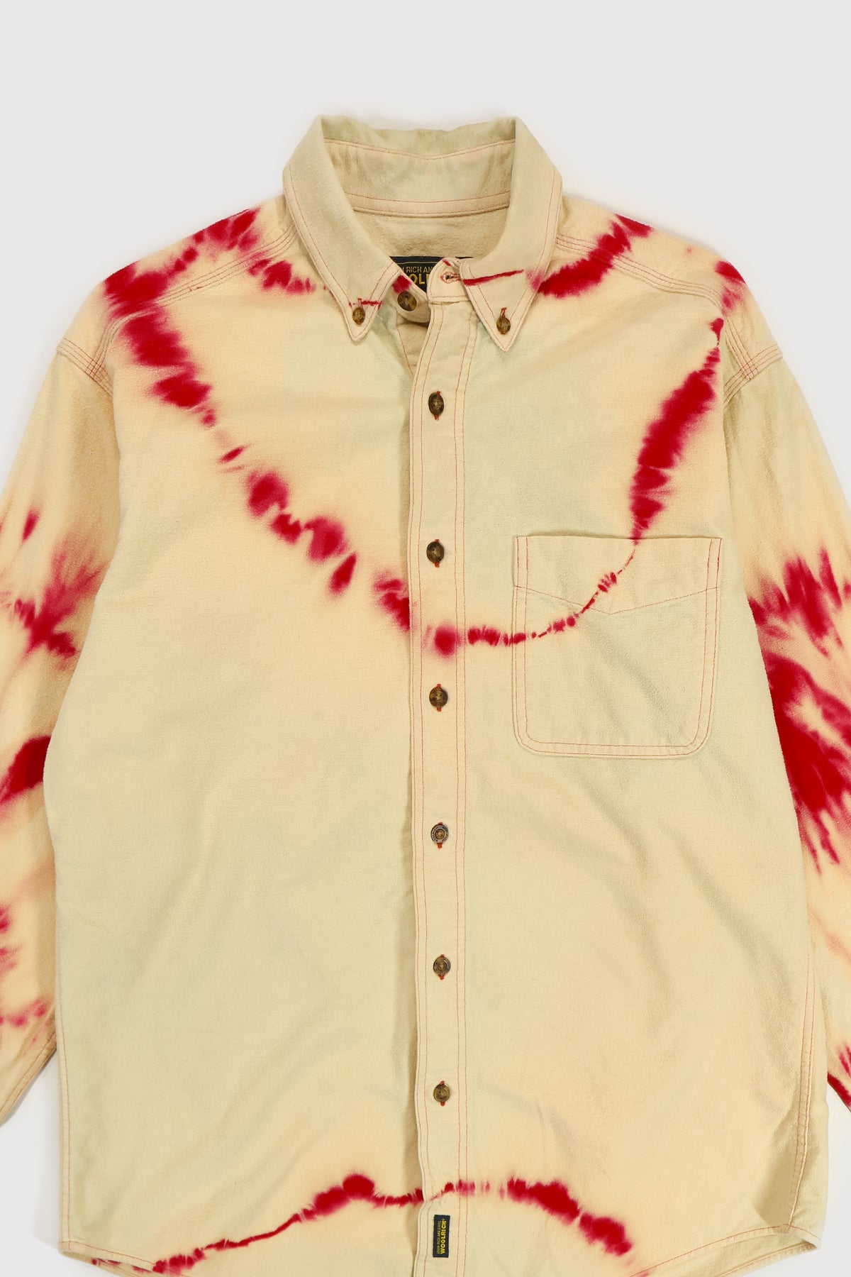 Vintage Woolrich Bleach Tech Flannel Button-Down Shirt Image 4