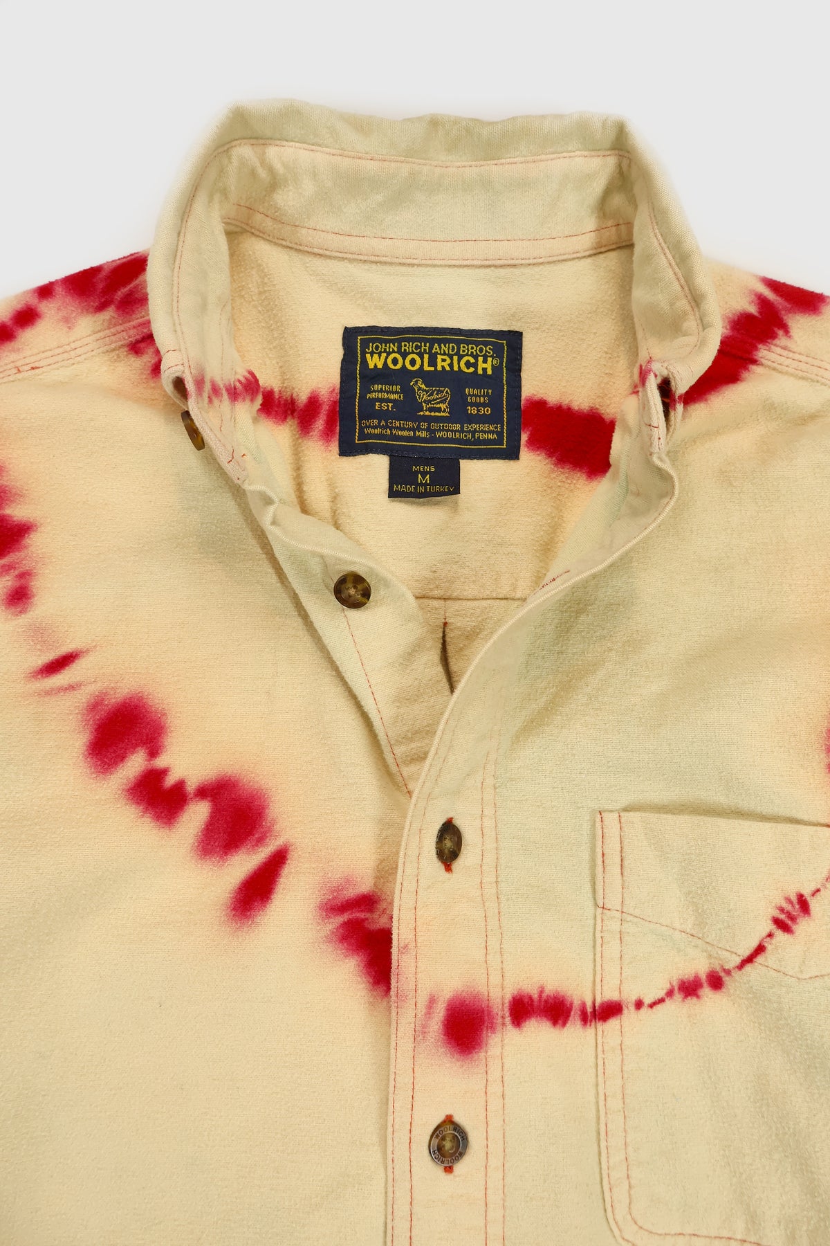 Vintage Woolrich Bleach Tech Flannel Button-Down Shirt Image 3