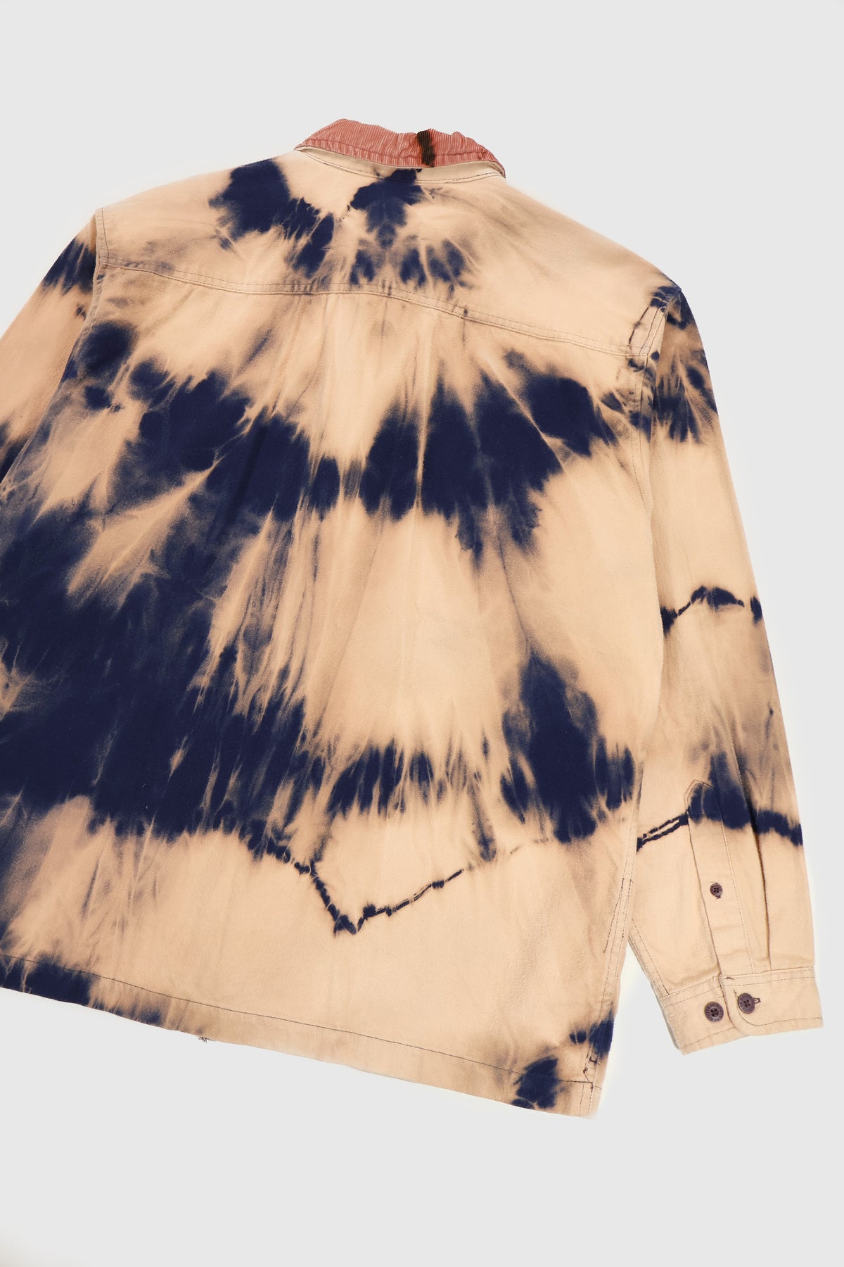 Vintage Full Zip Bleach Tech Flannel Shirt Image 6