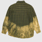 Vintage Green Plaid 50/50 Bleach Button-Down Shirt Image 1