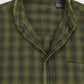 Vintage Green Plaid 50/50 Bleach Button-Down Shirt Image 3
