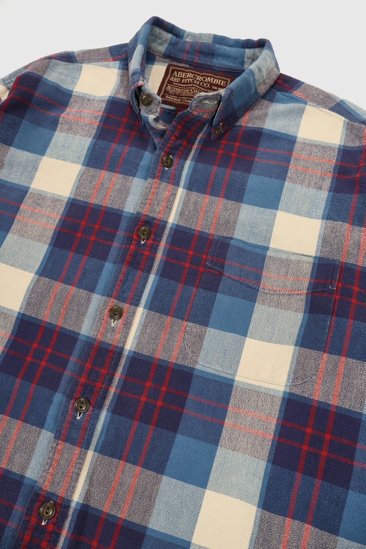 Vintage Abercrombie & Fitch Plaid Button-Down Shirt Image 1