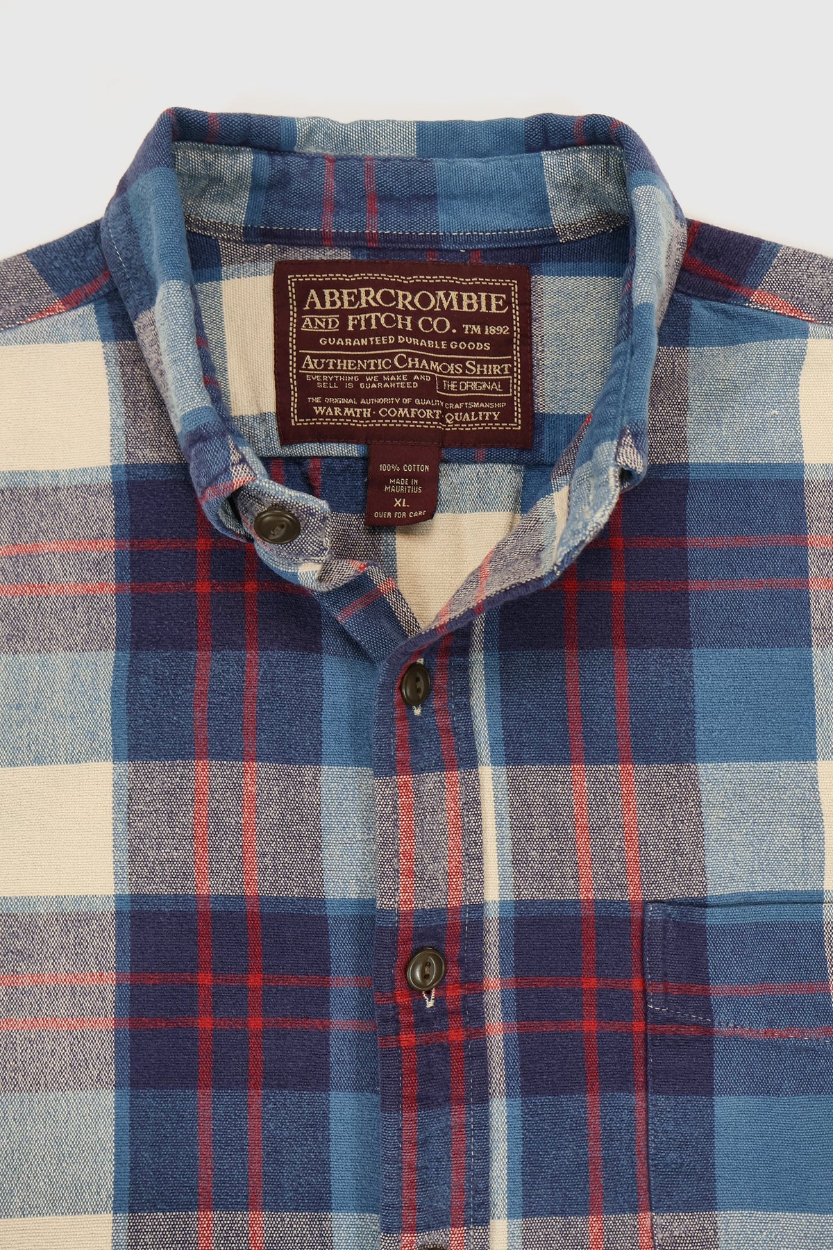 Vintage Abercrombie & Fitch Plaid Button-Down Shirt Image 2