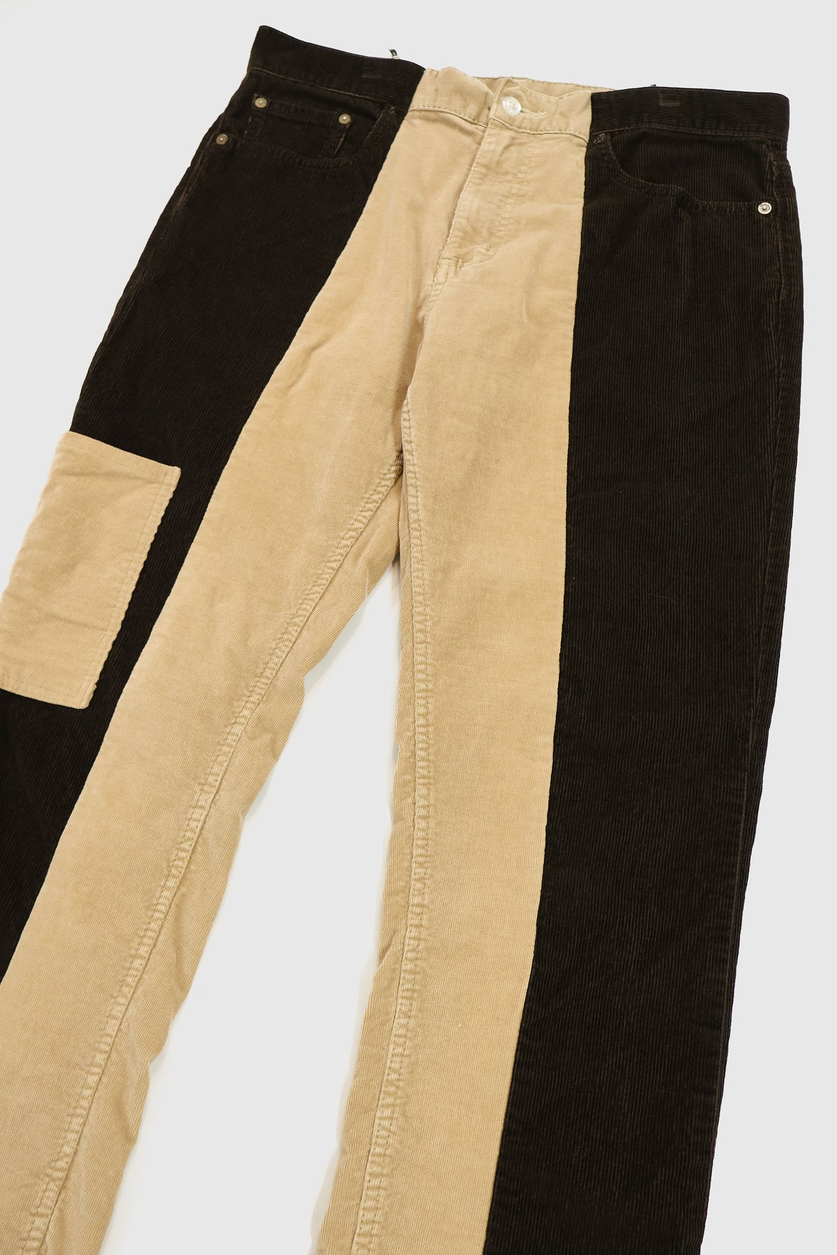 Reworked Corduroy Spliced Pants Image 2