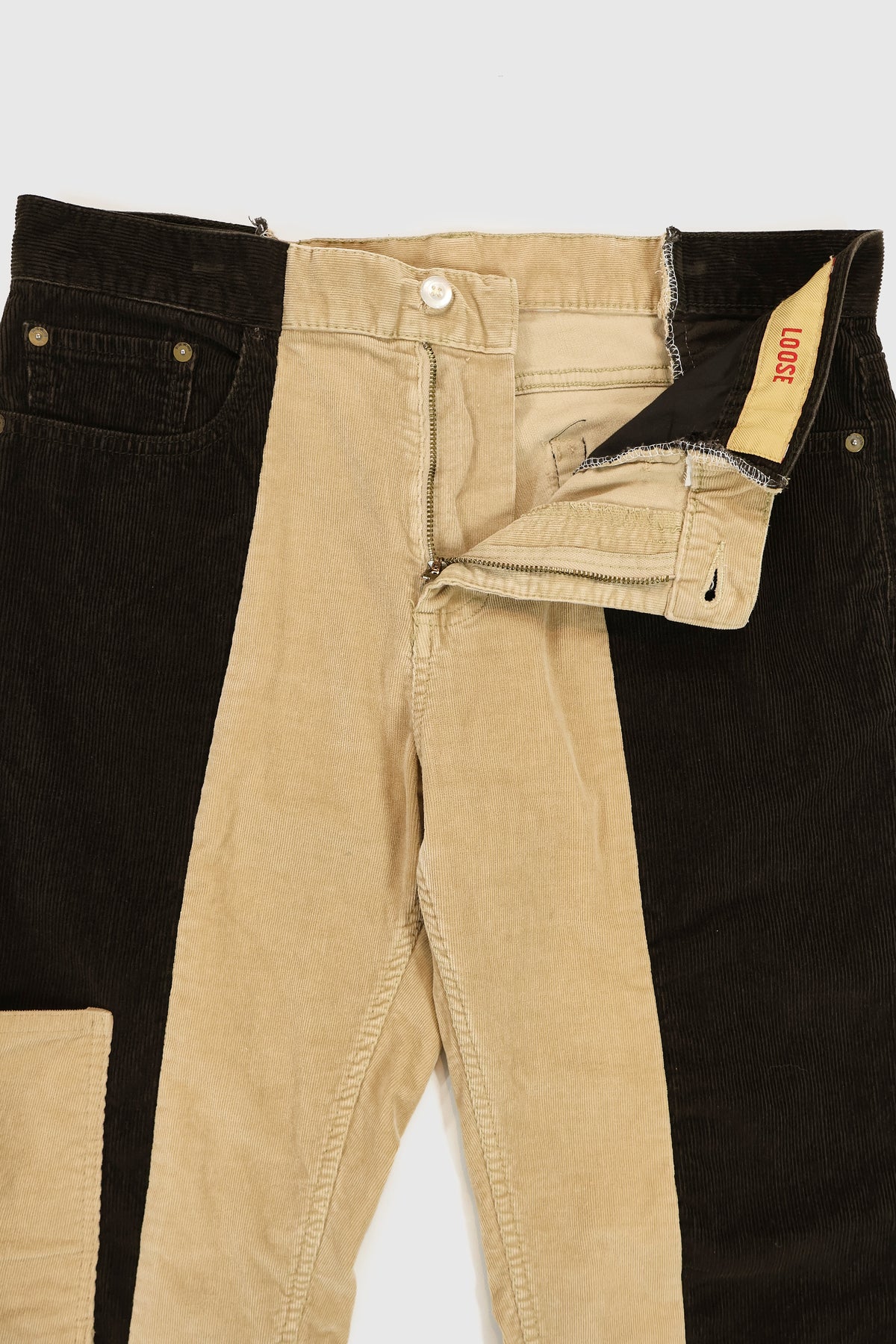 Reworked Corduroy Spliced Pants Image 3