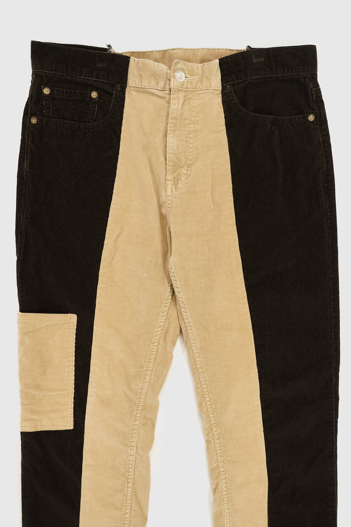 Reworked Corduroy Spliced Pants Image 5
