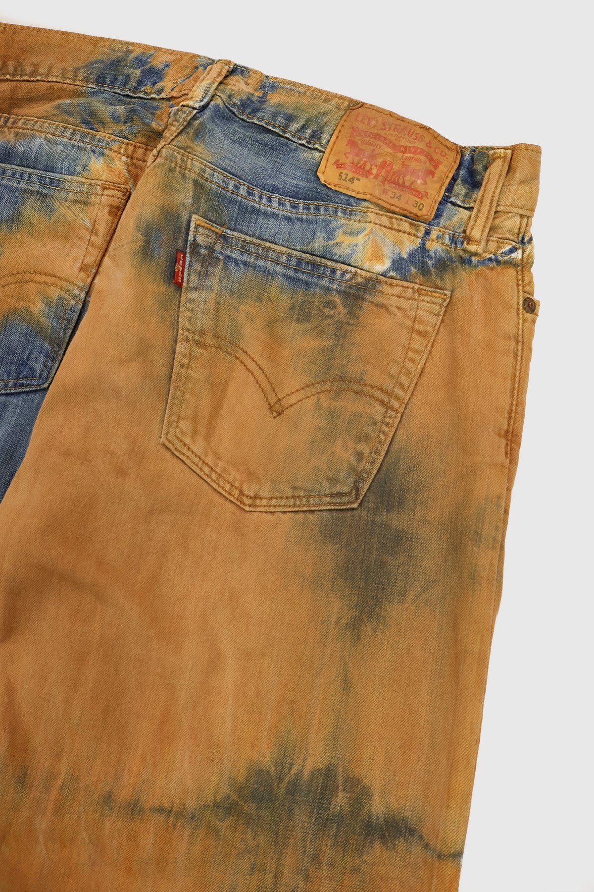 Vintage Levi's 514 Straight Fit Dye Tech Jeans Image 4