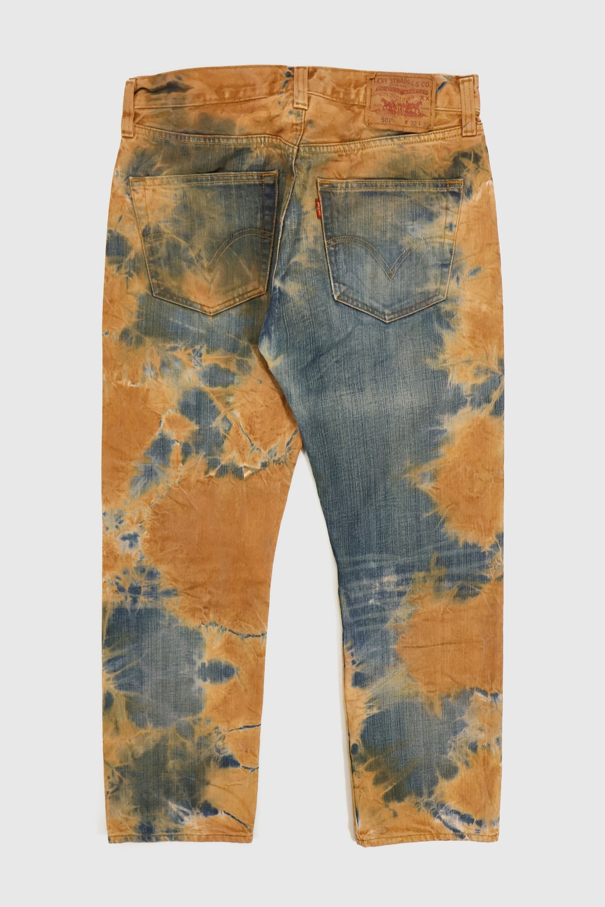 Vintage Levi's 501 Button-Fly Dye Tech Jeans Image 1